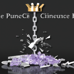 An image showcasing a shattered crown, surrounded by broken chains, representing the debunking of 10 common myths about PRINCE2 Agile Certification