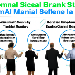 An image showcasing a diverse group of professionals confidently analyzing data, conducting process improvement, and implementing quality control measures in a modern bank setting, highlighting the seven skills acquired through Six Sigma Bank Certification