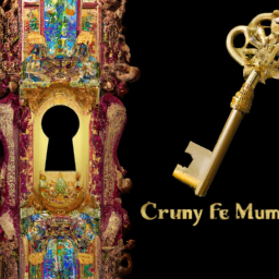 An image showcasing a golden key, adorned with intricate patterns and symbols, gently unlocking a door, symbolizing the CCMP Exam as the gateway to unleashing one's unlimited capabilities and potential