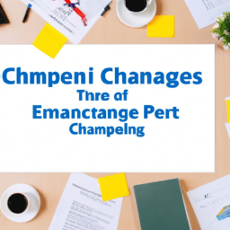An image showcasing a group of accomplished change managers, sharing their insights and experiences, gathered around a table with CCMP Exam materials and certificates, symbolizing the value and endorsement of the certification