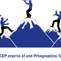An image depicting a mountain peak representing PMI ACP certification